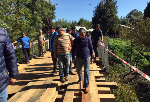 Inspección puente Puyehue en Quitratúe
